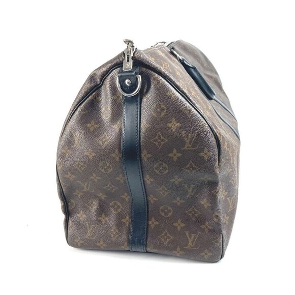 LOUIS VUITTON M56714 MonogramMacassar KeepallBandouliere55 Hand Bag Duffle Bag - Picture 10 of 13